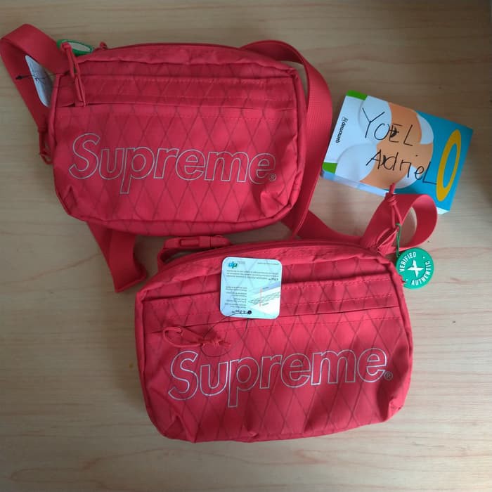 Supreme shoulder bag fw18 Red Tas Selempang Pria