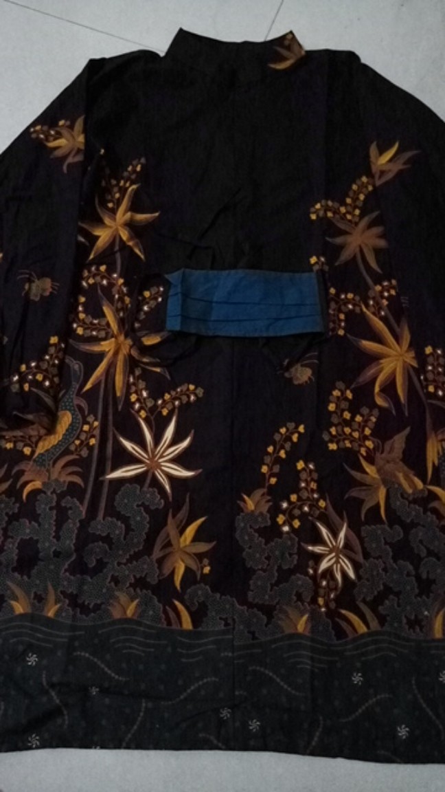 Tunik Batik Premium Hitam Manis S M L Xl Xxl Jumbo Bisa Couple