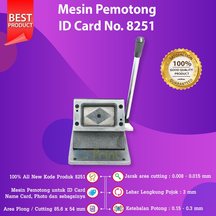 Alat Plong Mesin ID Card / Mesin PVC Card Origin OCC-55 PVC (Abu)