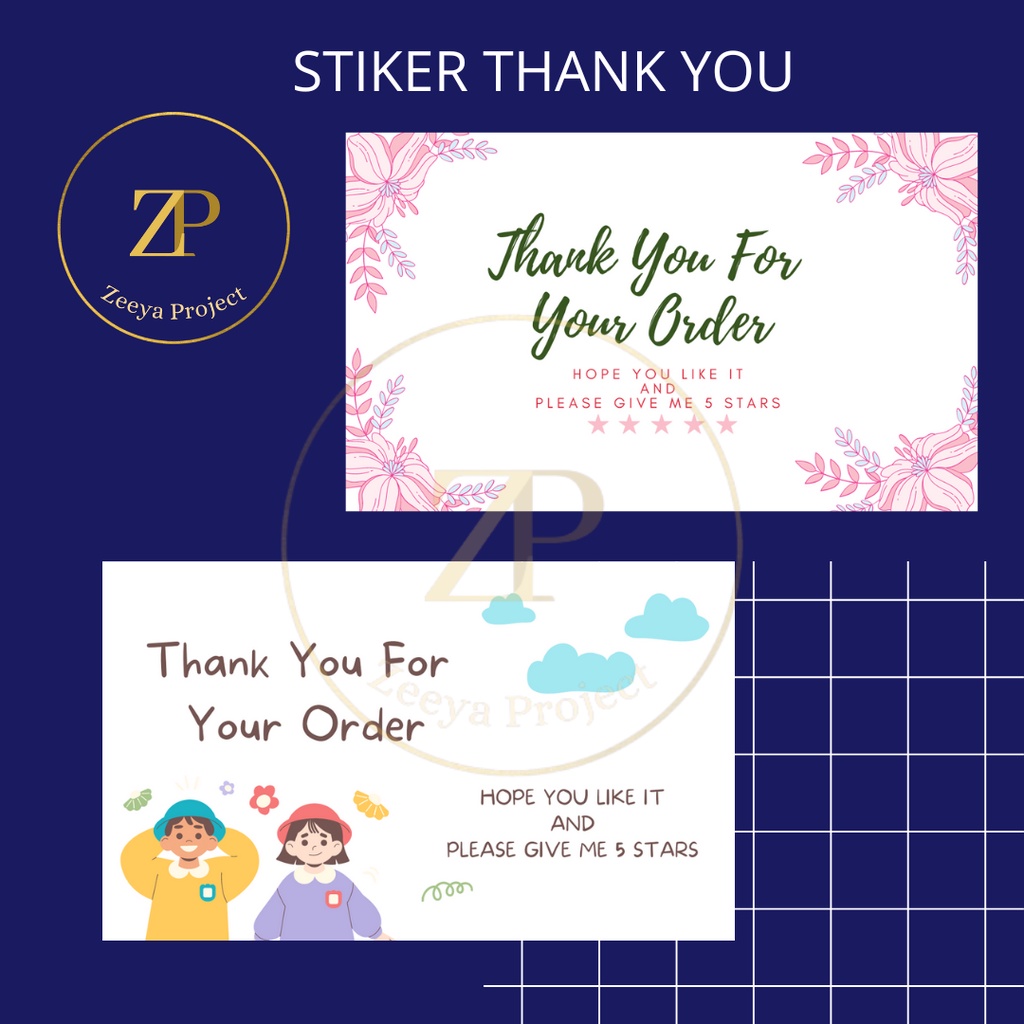

Stiker Thank You Murah/Stiker Terima Kasih Aesthetic/Thank You Stiker