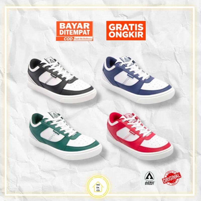 HOOPS LOW HITAM PUTIH / HOOPS LOW HIJAU PUTIH / HOOPS LOW BIRU PUTIH / HOOPS LOW MERAH PUTIH