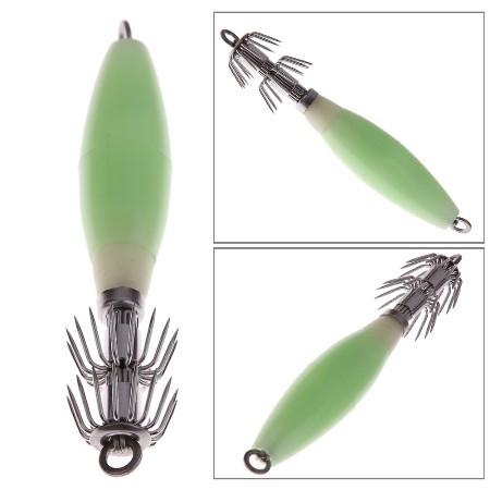 umpan cumi Model Apollo luminous - menyala - squid lure jig hook