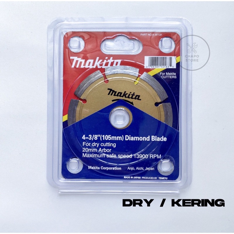 Makita diamond cutting wheel 4&quot; inch dry mata gerinda potong keramik kering