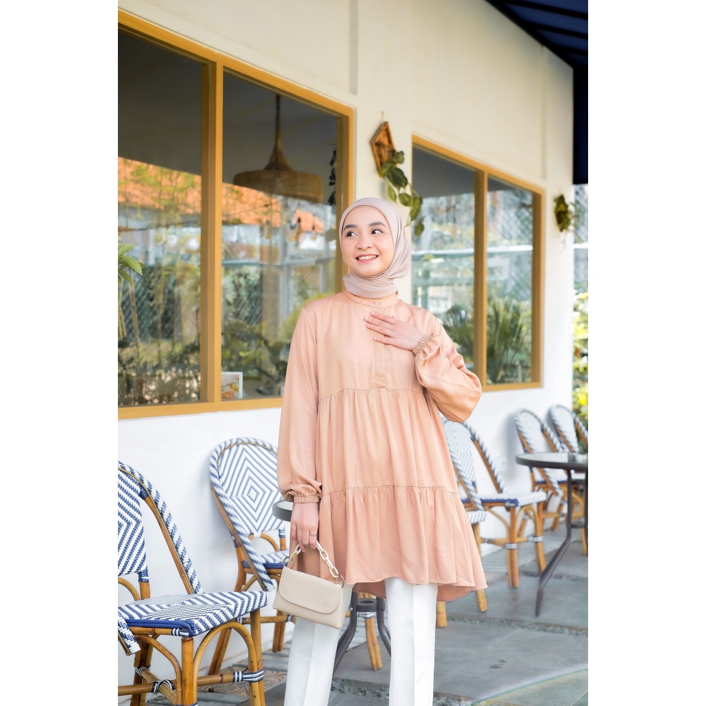 Hayla Tunik by DeCotton Atasan wanita Hijab Fashion Muslimah Murah Premium