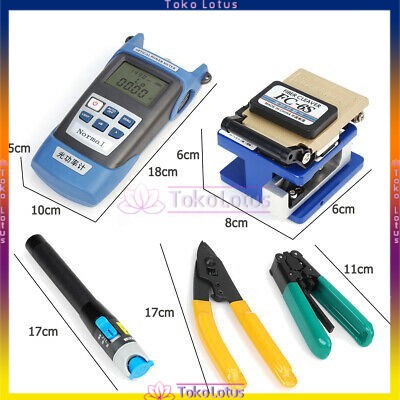 [NEW] Fiber Optic FTTH Tool Kit Set Power Meter FC-6S Optical Cleaver Finder 12in1