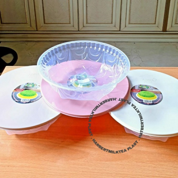 Unik Cetakan agar tutup plastik cetakan puding  tutup Lily 24cm ASVITA Berkualitas