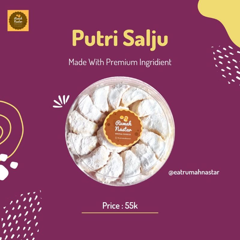 

Kue Kering Putri Salju 500gr - Kue Kering Home Made - Nastar HomeMade