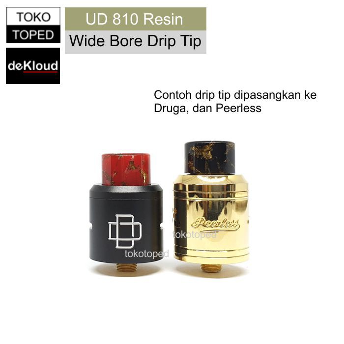 Authentic UD 810 RESIN Wide Bore Drip Tip | goon tfv8 drop drip tip