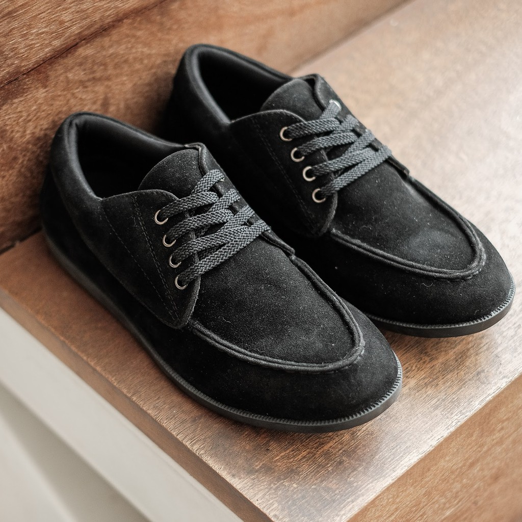 Louise Black | Sepatu Casual Vintage Klasik Pria Cowok Derby New Original Footwear | FORIND x Besic