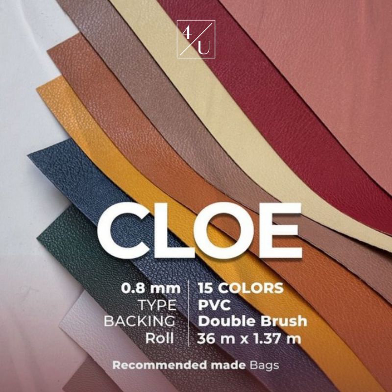 SUPPLIER Bahan Kulit Sintetis Meteran PVC - CLOE Oscar