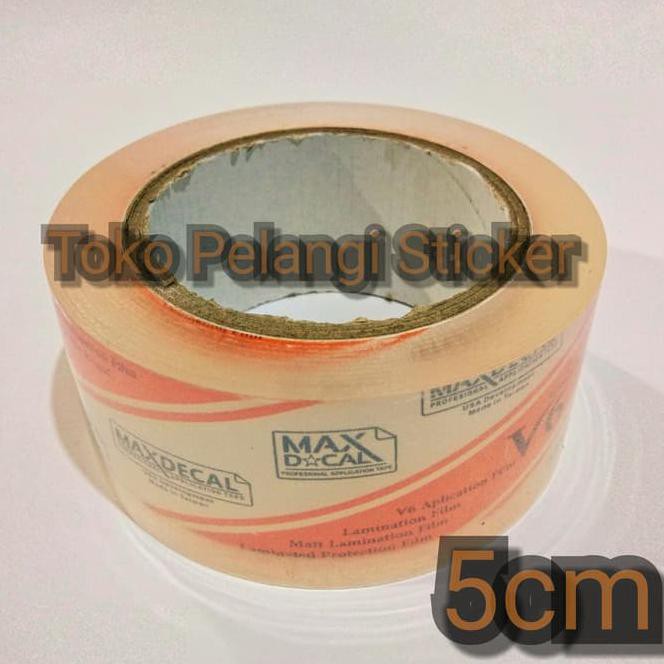 

MAX DCAL MAXDECAL Masking Transfer Tape 5cm Laminasi Cutting Sticker