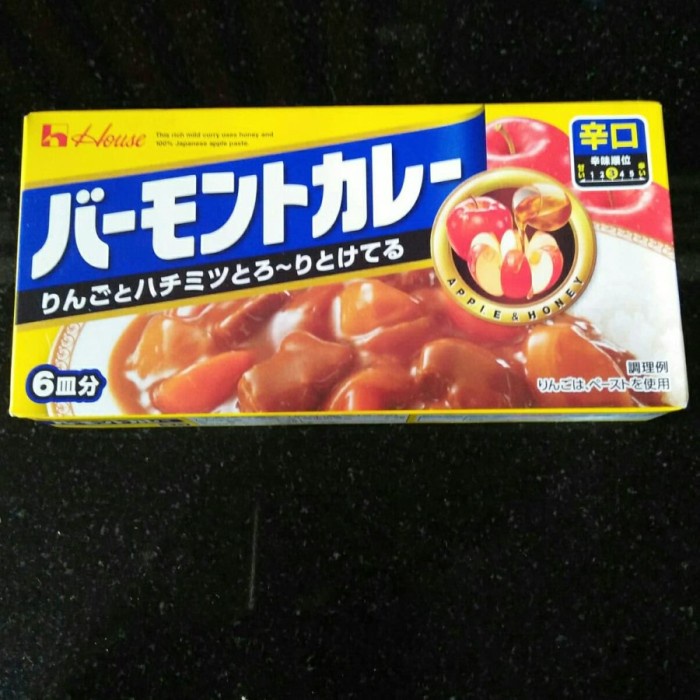 House Vermont Curry : Hot 115 Gram (Bumbu Kari Jepang). Non Halal