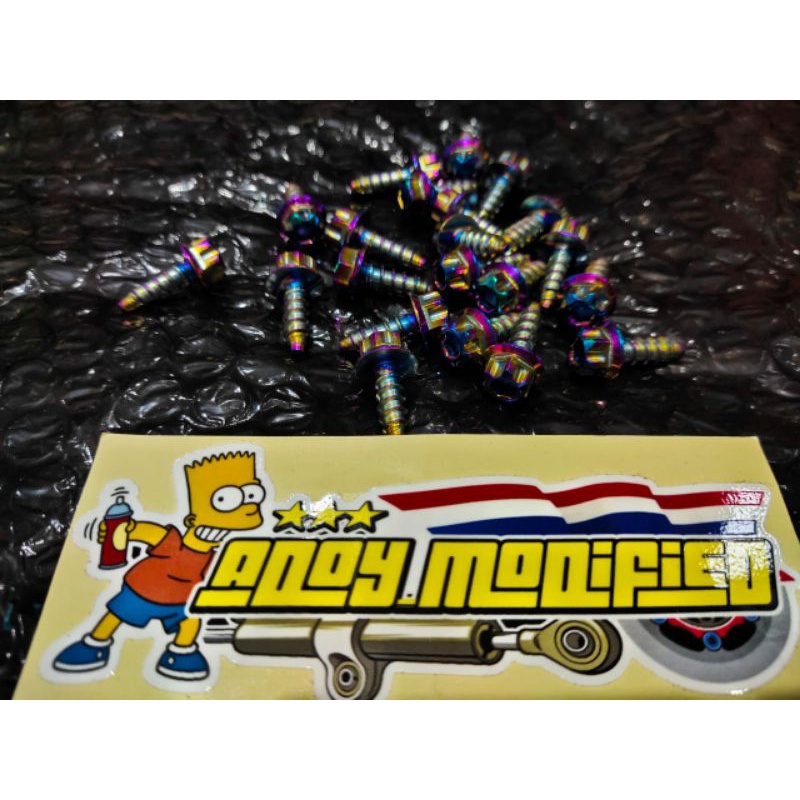 Baut probolt body gs1 rainbow Yamaha Mio, Nouvo,Fino DLL