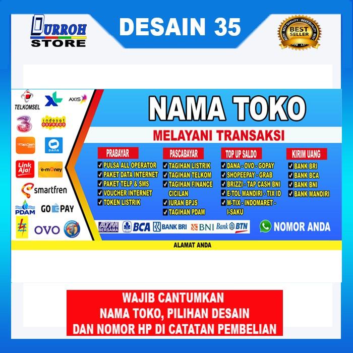 Spanduk / Banner Konter Cell / Celluler Desain 35