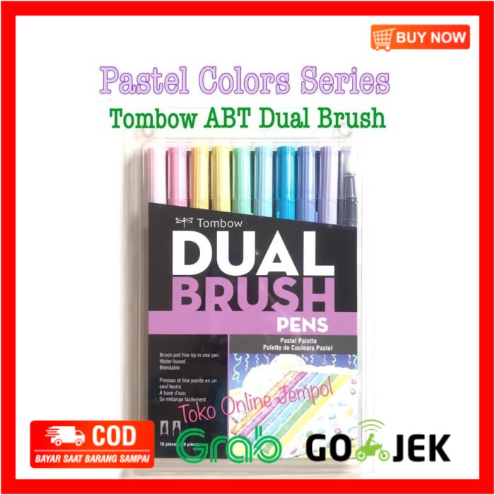 

(BISA COD) Dual Brush Pen PASTEL PALETTE ABT Tombow 56187 Spidol marker ATK0855TW
