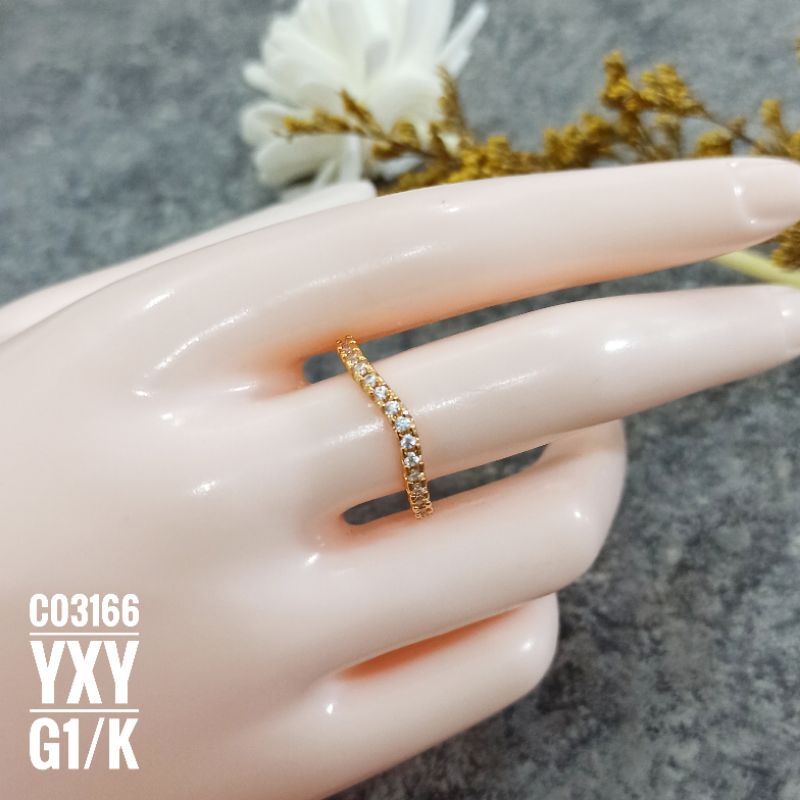 Cincin Yaxiya Waves Zircon C03166