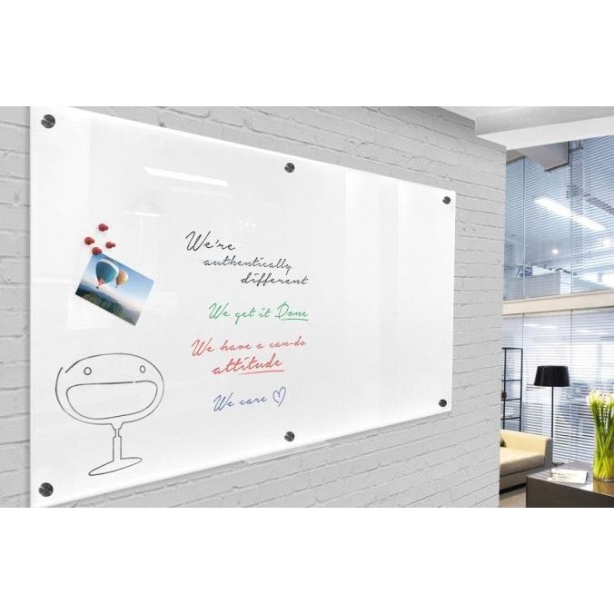 

Office & Stationery | Alat Tulis | Papan Tulis White Board Acrylic Dry Erase - Milky White | Best Seller