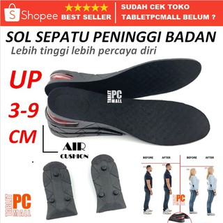 Image of Sol Sepatu Penambah Tinggi Badan Air Cushion Insole Adjustable Height