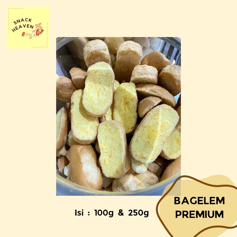 

SNACK CEMILAN KUE ROTI KERING BAGELEN BAGELAN PREMIUM 100g