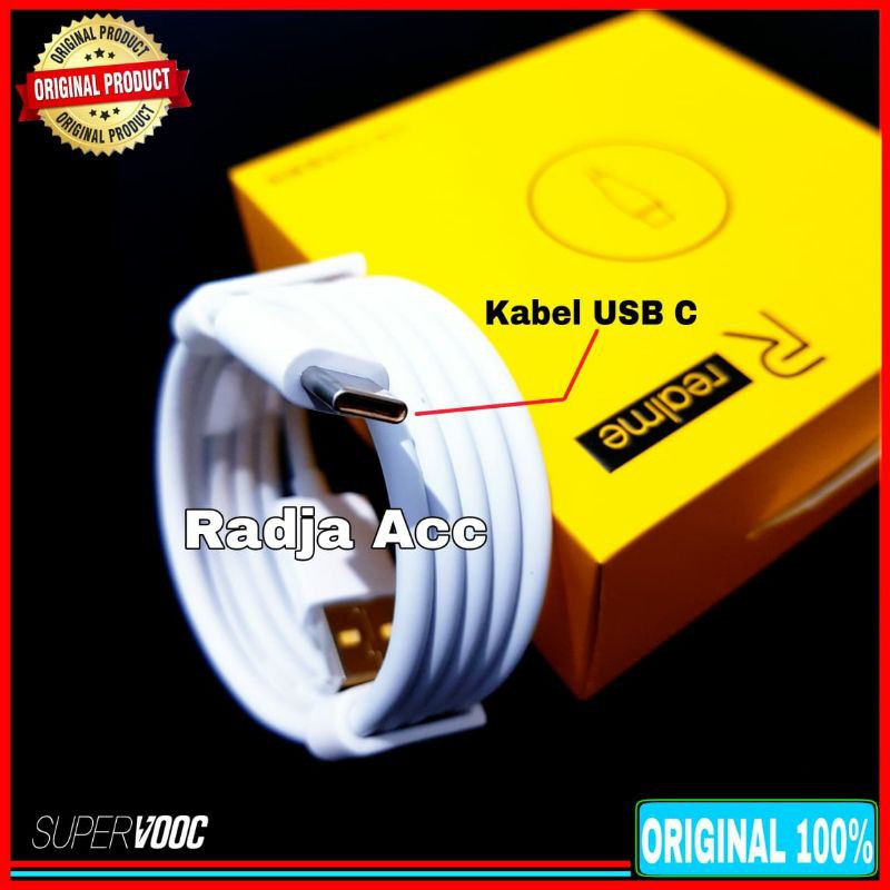 Kabel Data Realme X3 Super Zoom USB C Super Vooc Original 100% Type C