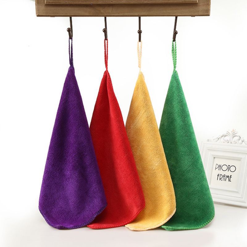 [4pcs] 420GSM Kain lap tangan dapur gantung microfiber serbaguna