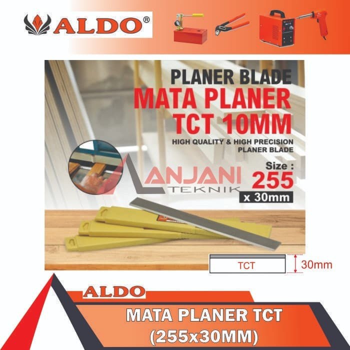 MATA PISAU PLANER TCT 10 INCH ALDO SUGU SERUT KETAM PASRAH KAYU 30 mm