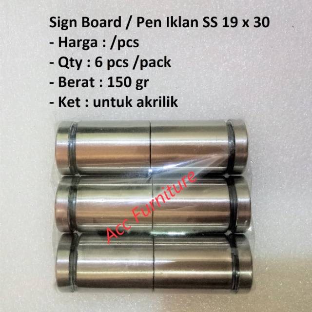 

Sign board / Pen Iklan 19 x 30 (SS)