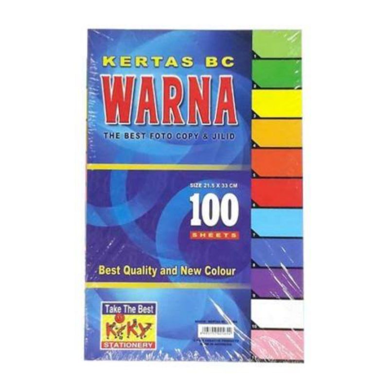 

KIKY BC COLOR COVER PAPER KERTAS SAMPUL JILID BUFALO POLOS