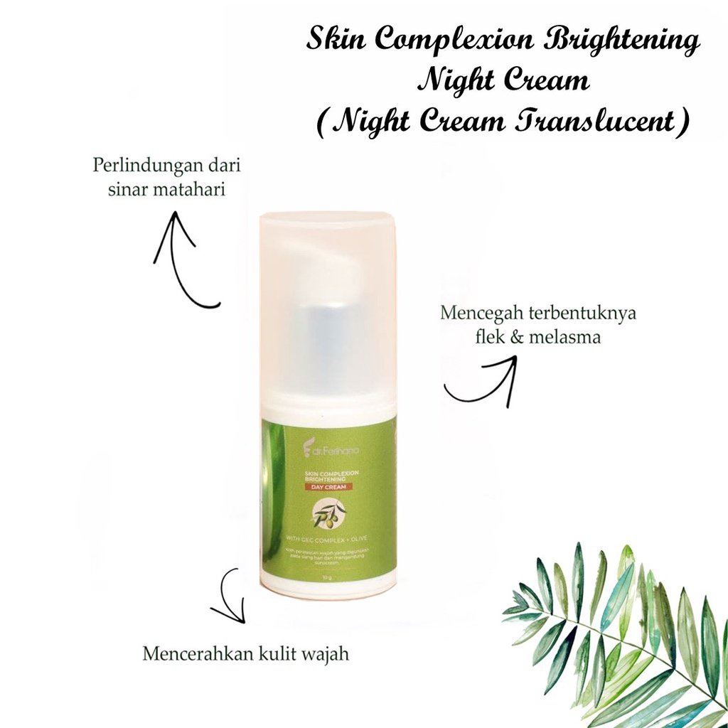 KRIM PAGI - SKIN COMPLEXION BRIGHTENING DAY CREAM (PREMIUM TRANSLUCENT DAILY DAY CREAM DR. FERIHANA)