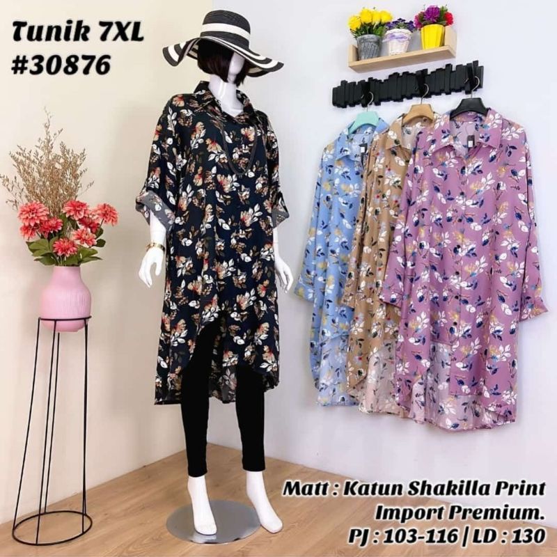 tunik bunga jumbo size #tunik ibu menyusui