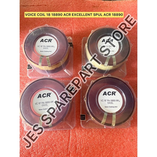 SPULL SPOOL VOICE COIL SPEAKER ACR 18&quot; INCH PA-18890 MK4 EXCELLENT ASLI