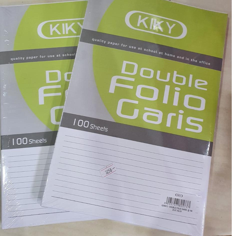 

RT4♛ Double Folio KIKY 100 Shet Barang Bagus