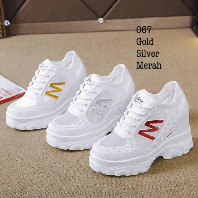 Sepatu Wedges wanita impor Korea#A067