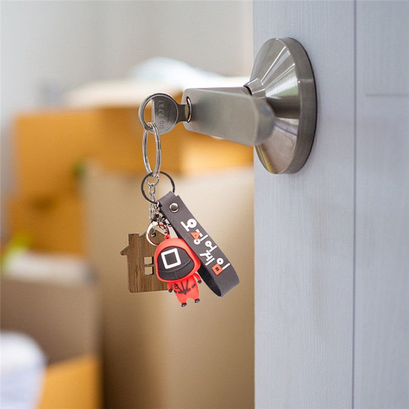 Tk Gantungan Kunci Bentuk Cumi-Cumi Bahan Pvc