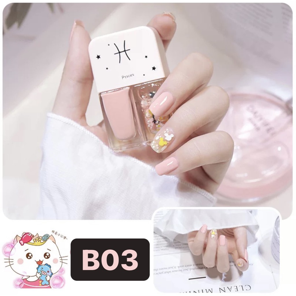 [1.1]BF B01-B30 2In1 Kutek Korean NON Peel Off Nail Polish Set