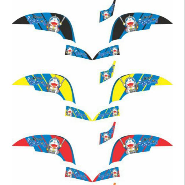 STRIPING STICKER SCOOPY NEW DORAEMON