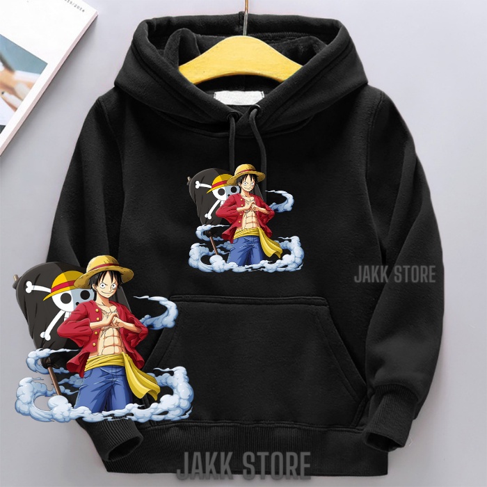 Jaket Anak laki Laki/Jacket LUFFY ONE PIECE Umur 2-14 tahun/Sweater Switer Anak Keren/Hoodie Hodie Anak Anak Terbaru