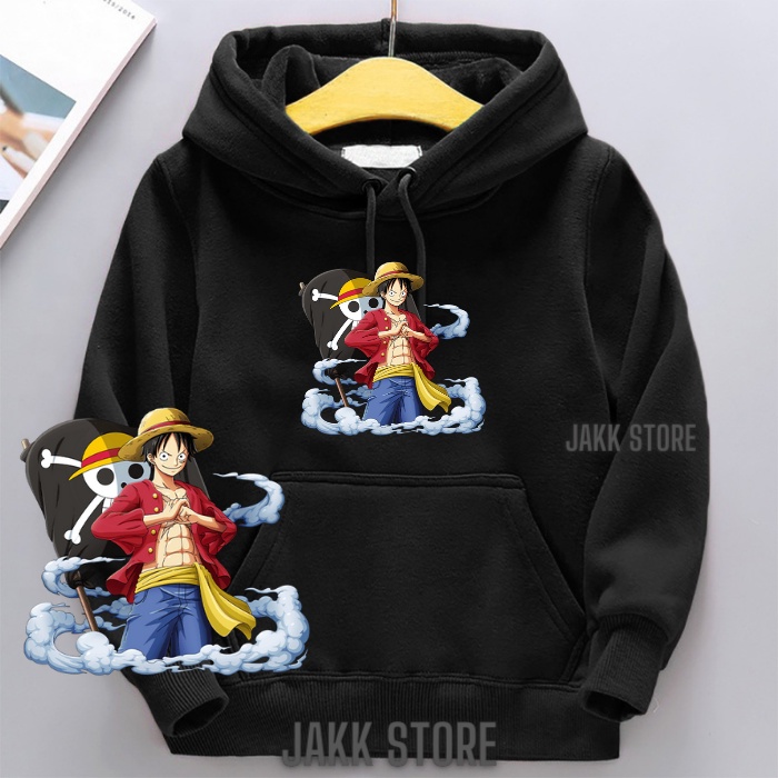 Jaket Anak laki Laki/Jacket LUFFY ONE PIECE Umur 2-14 tahun/Sweater Switer Anak Keren/Hoodie Hodie Anak Anak Terbaru