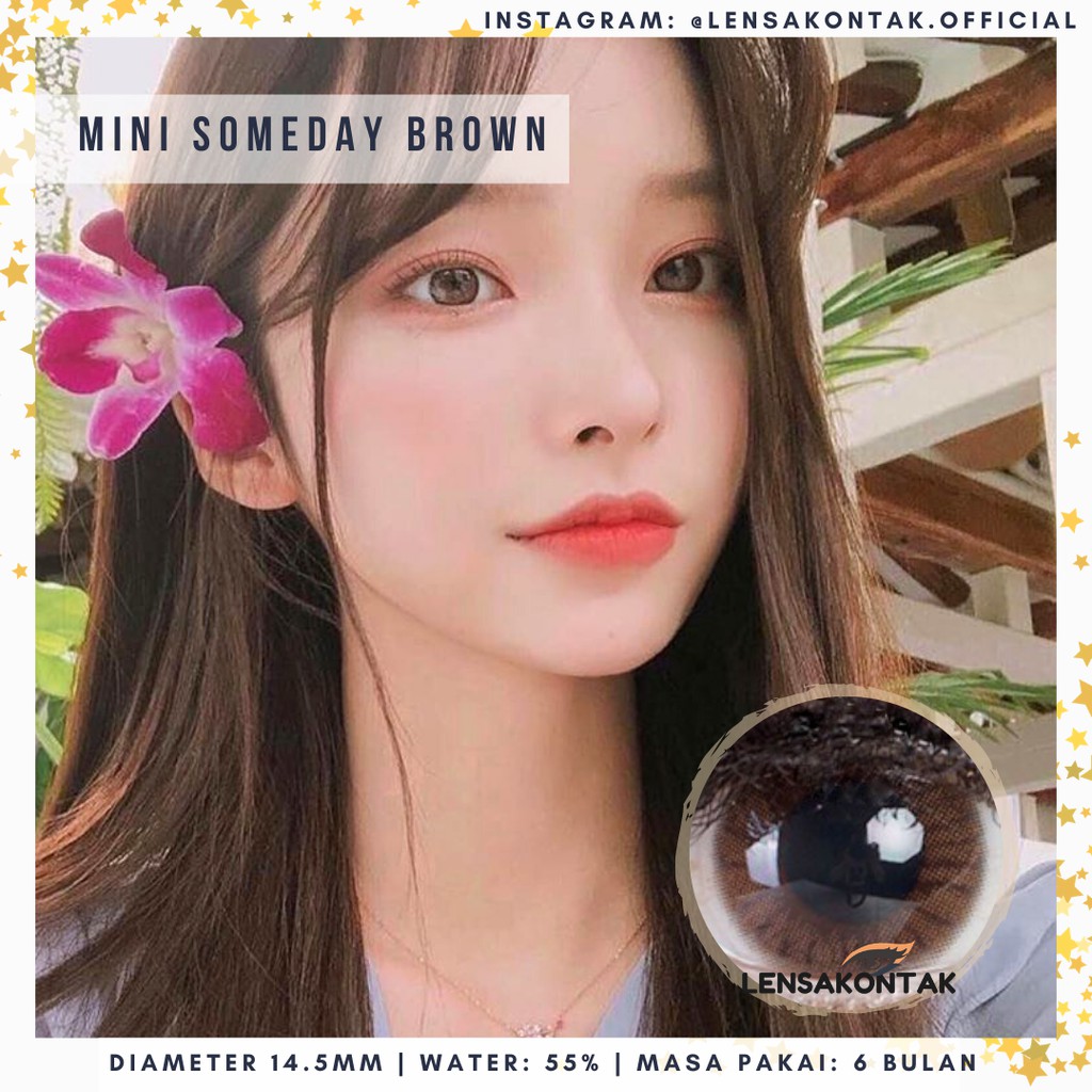 (CUCI GUDANG) Softlens kitty kawaii Mini someday Brown / Coklat