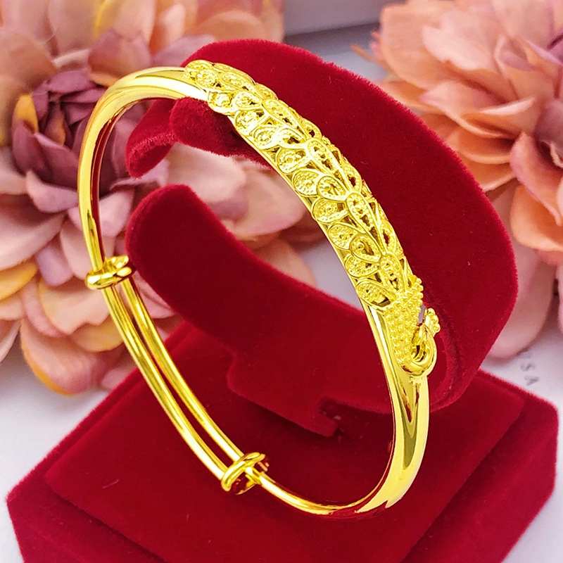 Gelang Emas Asli Kadar 375  Bangle Hadiah Terbaik/Tidak pudar 03081#