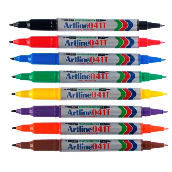 

Spidol Permanent Twin Marker Artline EK041T / Semua Warna / Spidol Permanent Dua Tip 1.0 dan 0.4