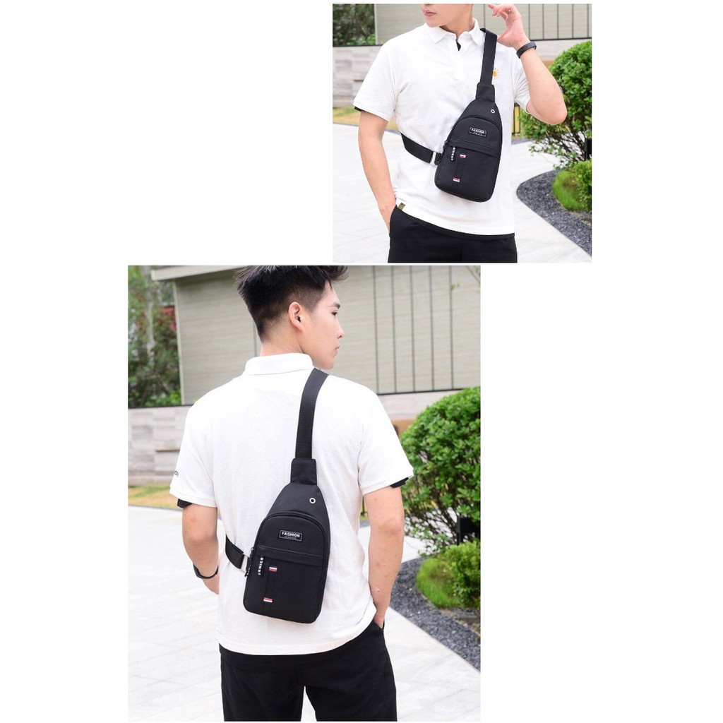 JOS0010 Tas Selempang Fashion Pria / Tas Bahu Pria / Shoulder Bag / Ada Lubang Headset &amp; USB
