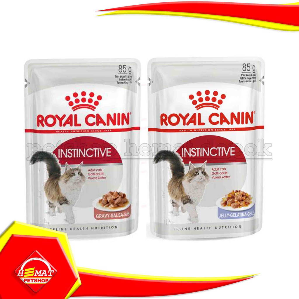 Makanan Basah Kucing Royal Canin Instinctive 85 gram Wet Food Sachet Pouch Saset 85gr Jelly Gravy