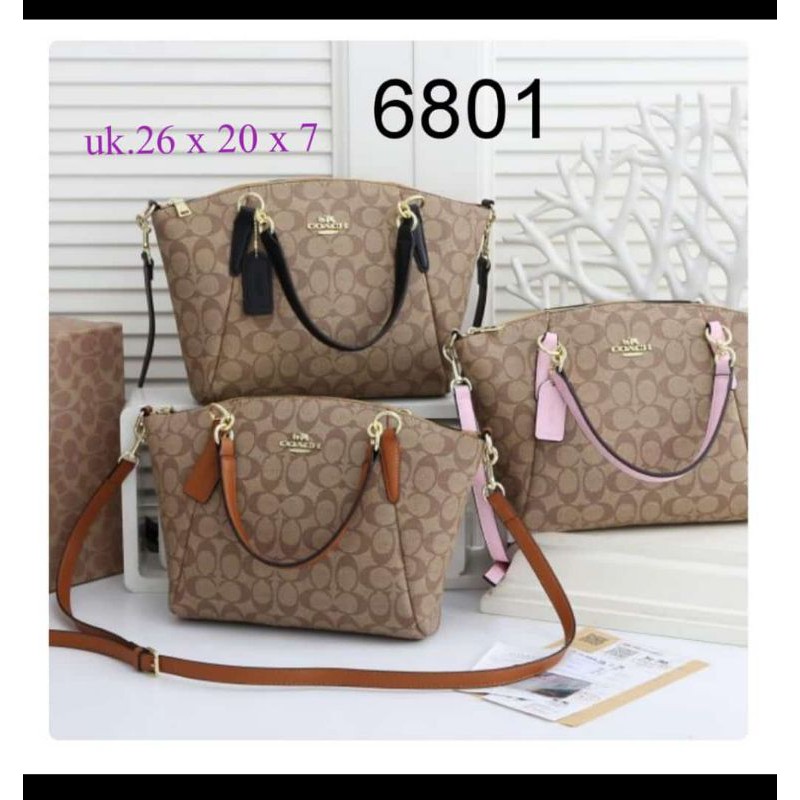 tas coach 6801/ tas wanita import