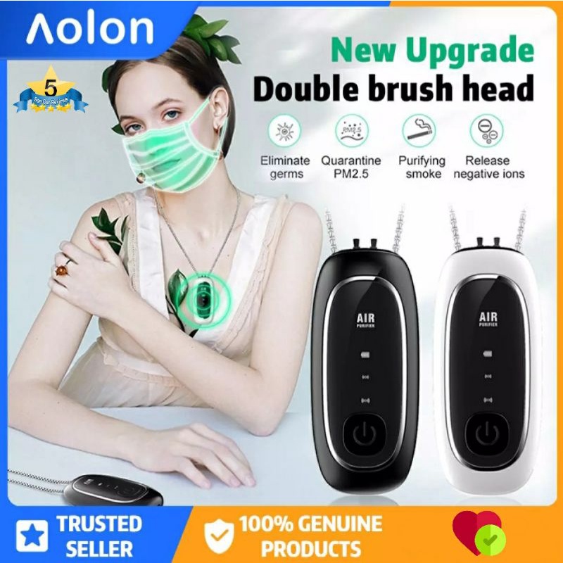 Original Kalung Air Purifier Necklace Elektronik Ion Negatif USB