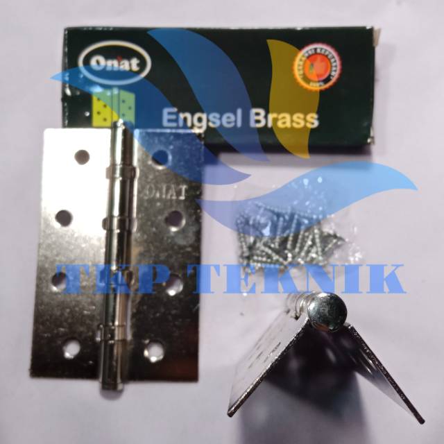 ONAT ENGSEL PINTU / JENDELA NYLON 4" SILVER