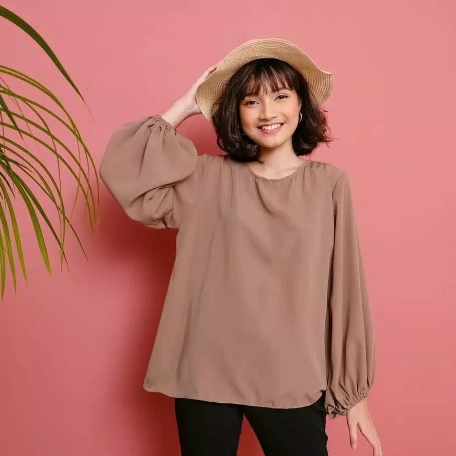 BALON BLOUSE TOP /LUNE BLOUSE /ATASAN TANGAN BALON