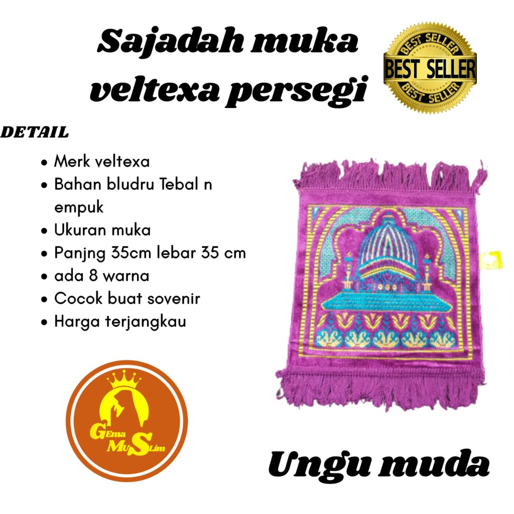 Sajadah kecil veltexa segi empat