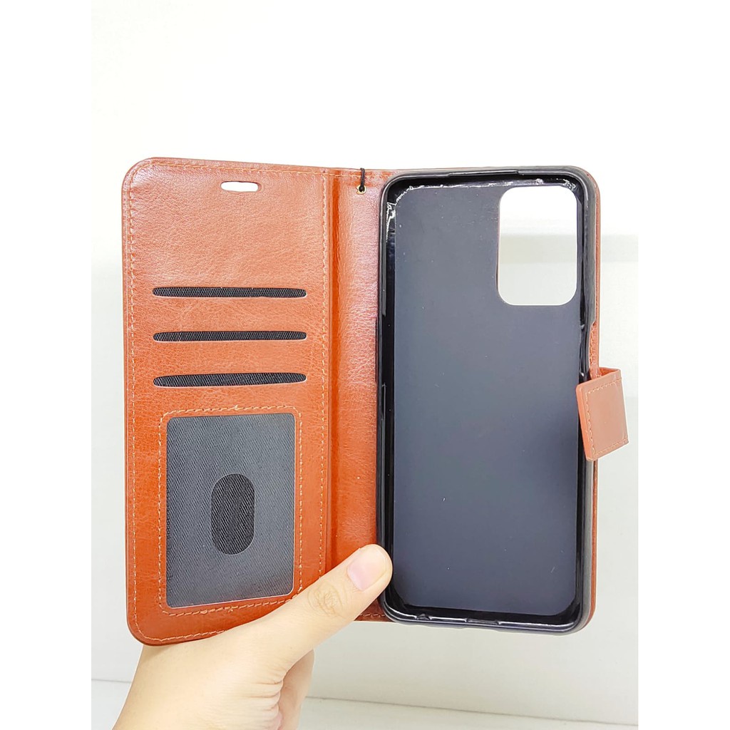 Flip Wallet Oppo A16 Oppo A54 4G FlipCover Leather Sarung HP Kulit with Slot Card