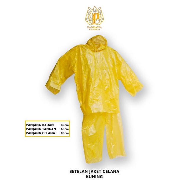 Jas Hujan Plastik HDPE Setelan Jaket Celana Grosir Murah